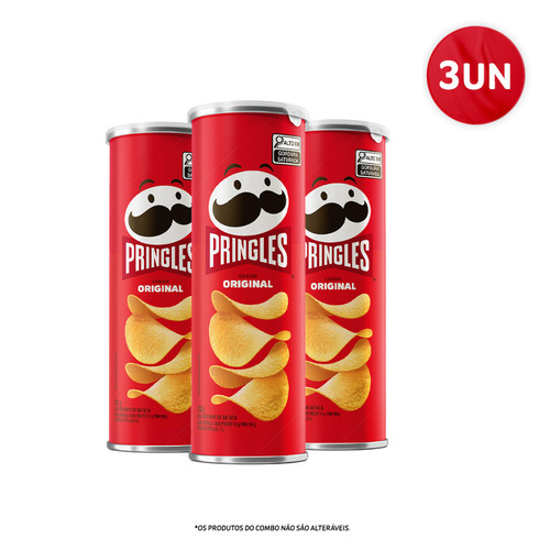 Combo Pringles sabores sortidos 3 unidades Combo Pringles sabores sortidos 3 unidades