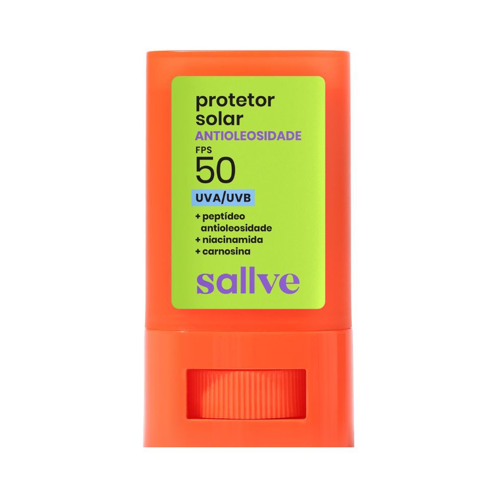 Protetor Solar Sallve Bastão FPS 50 Antioleosidade 15g Protetor Solar Sallve Bastão FPS 50 Antioleosidade 15g