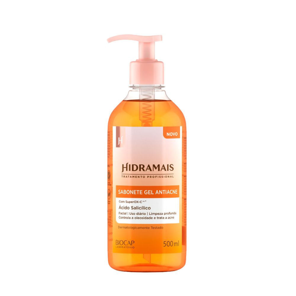Sabonete Gel Facial Hidramais Antiacne 500ml Sabonete Gel Facial Hidramais Antiacne 500ml