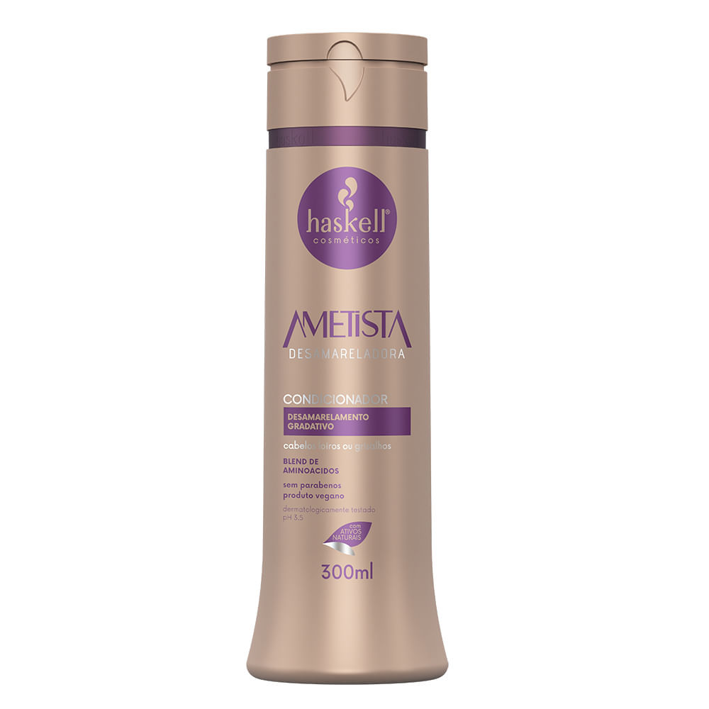 Condicionador Desamarelador Haskell Geo Active Ametista com 300ml Condicionador Desamarelador Haskell Geo Active Ametista com 300ml