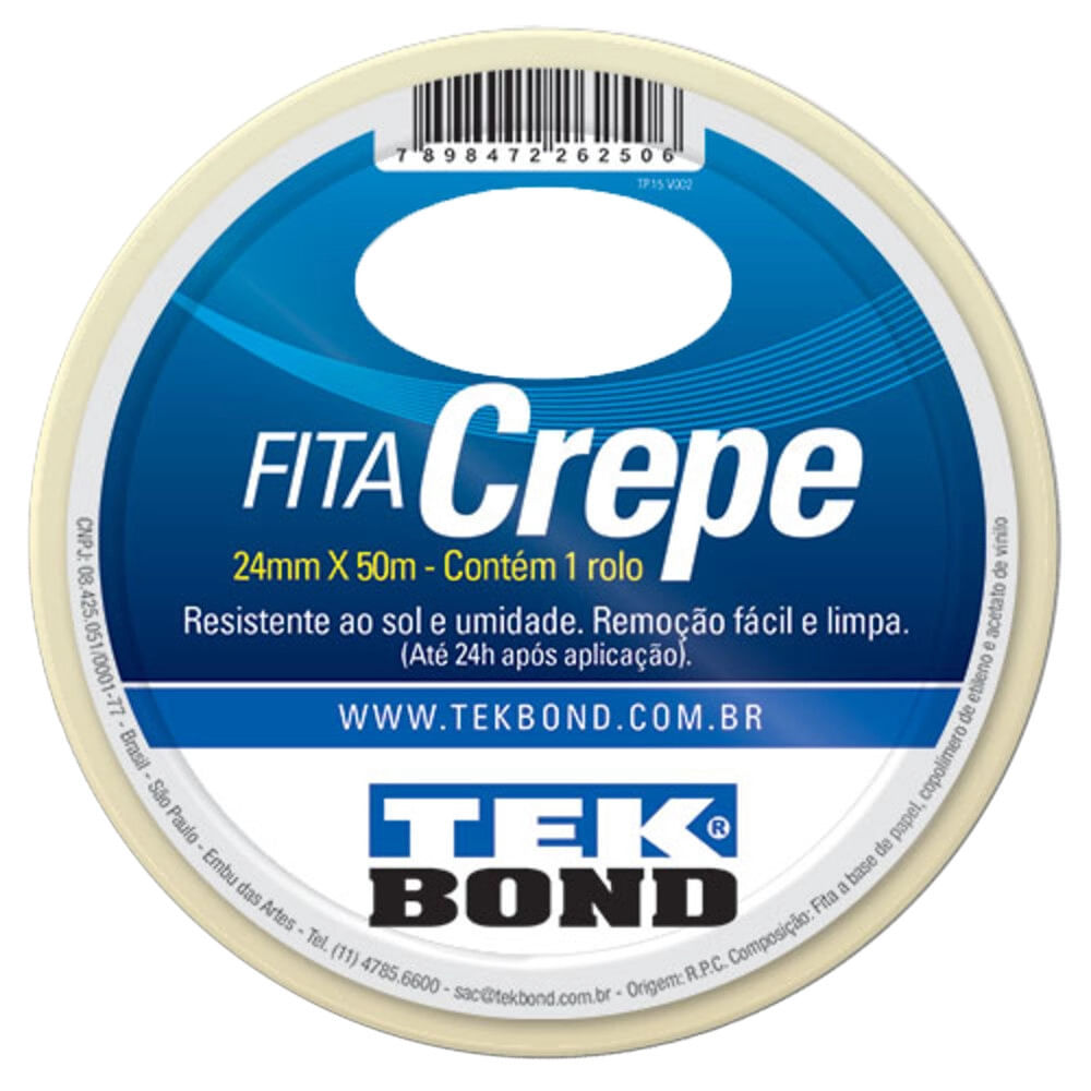 Fita Crepe Tekbond 24mmX50m Fita Crepe Tekbond 24mmX50m