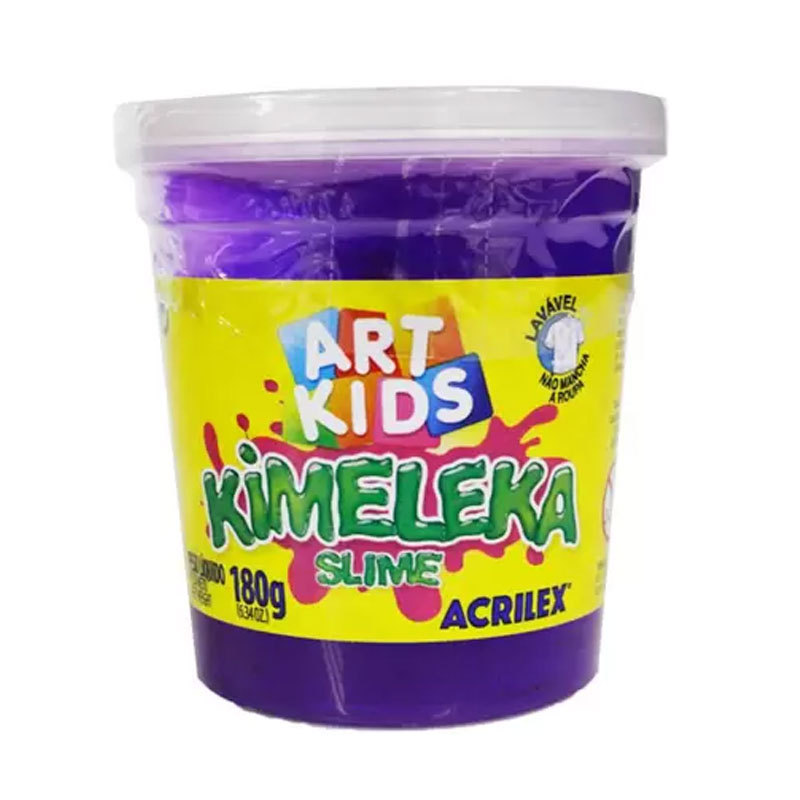 Kimeleka Slime Art Kids 180g Violeta 516 Acrilex Kimeleka Slime Art Kids 180g Violeta 516 Acrilex