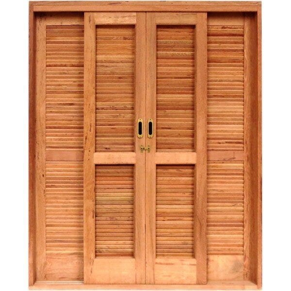 Porta de Correr Veneziana Madeira 6 Folhas Madersilva 2,15mx2,00mx15cm 2,15m x 2,00m x 15cm Porta de Correr Veneziana Madeira 6 Folhas Madersilva 2,15mx2,00mx15cm 2,15m x 2,00m x 15cm