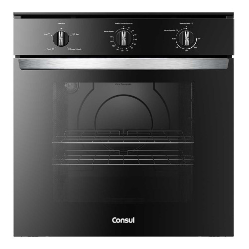 Forno de Embutir COB84BE Elétrico 84L com Timer Autodesligamento e Grill Consul Forno de Embutir COB84BE Elétrico 84L com Timer Autodesligamento e Grill Consul