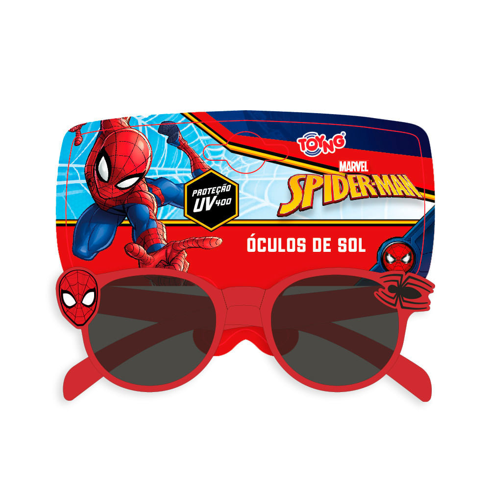 Óculos de Sol Infantil Toyng Marvel Spider Man com Proteção UV 400 1 Unidade Óculos de Sol Infantil Toyng Marvel Spider Man com Proteção UV 400 1 Unidade