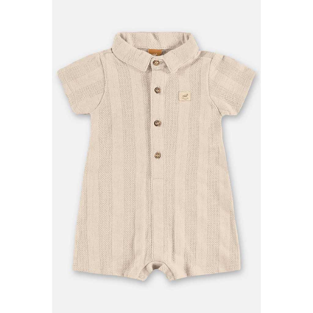 Macaquinho em Malha Tricot para Bebê Up Baby Macaquinho em Malha Tricot para Bebê Up Baby