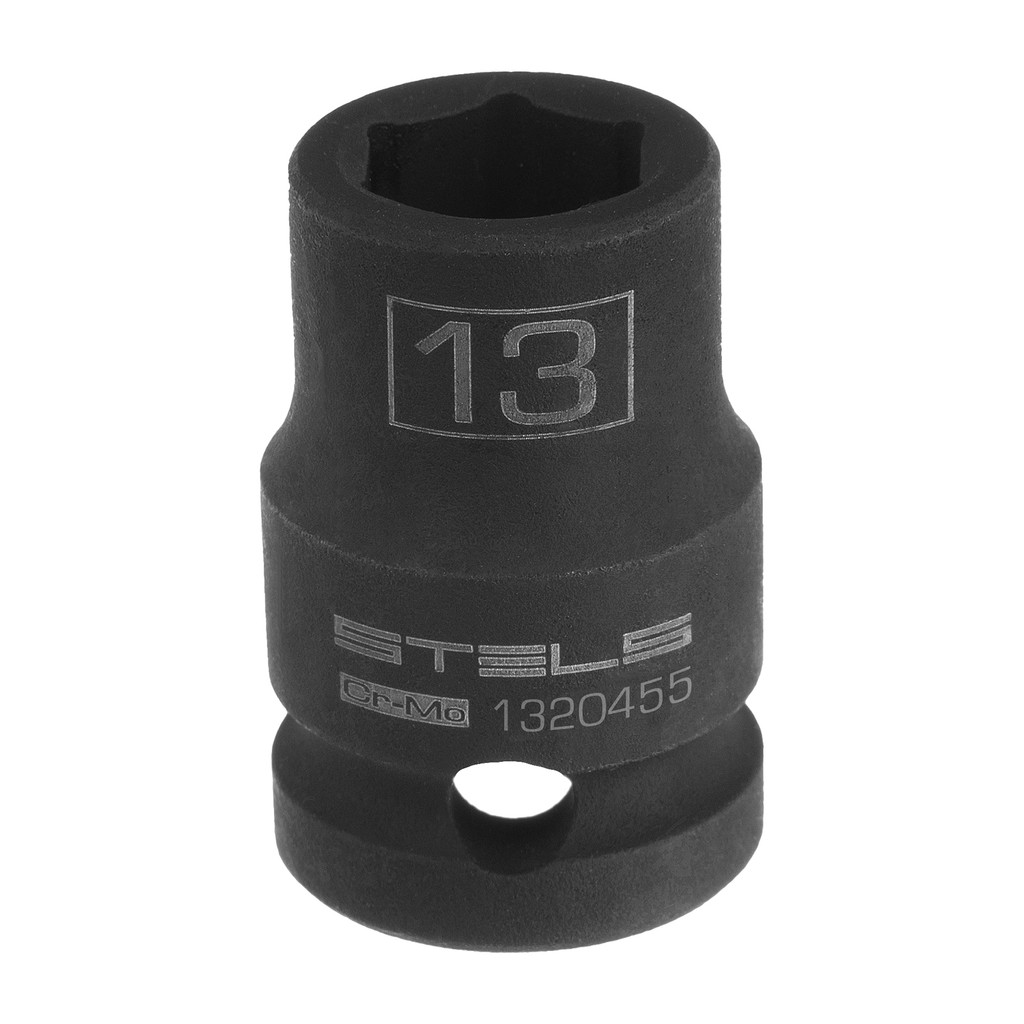 SOQUETE DE IMPACTO ENCAIXE 1/2POL SEXTAVADO 13MM 1PC STELS SOQUETE DE IMPACTO ENCAIXE 1/2POL SEXTAVADO 13MM 1PC STELS