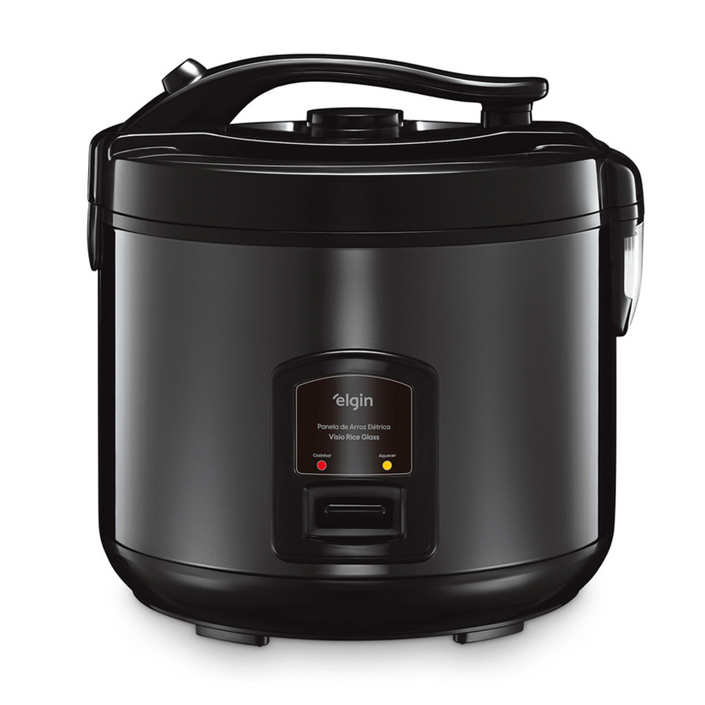 Panela Elétrica de Arroz Visio Rice Glass 10 Xícaras 700W 220V Preta com Tampa de Vidro e Acessórios Panela Elétrica de Arroz Visio Rice Glass 10 Xícaras 700W 220V Preta com Tampa de Vidro e Acessórios