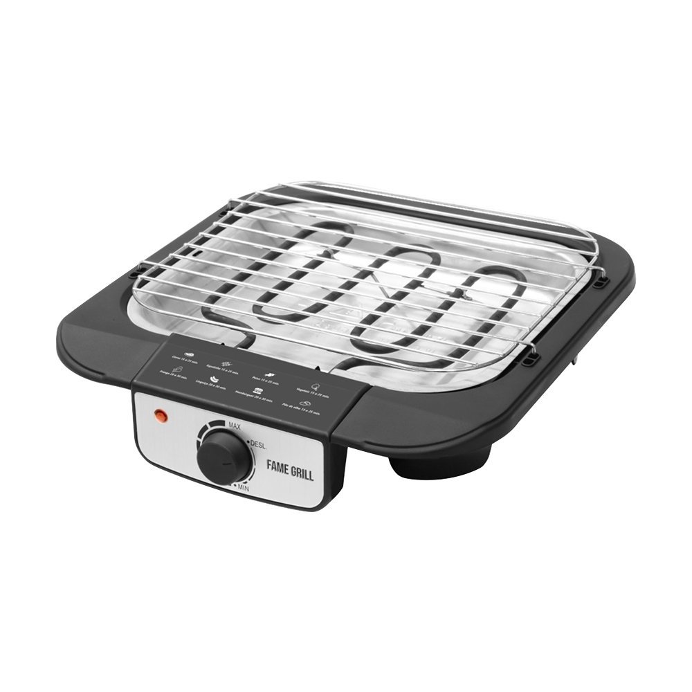Churrasqueira Elétrica Fame Grill Compacta Preto 1200W Churrasqueira Elétrica Fame Grill Compacta Preto 1200W