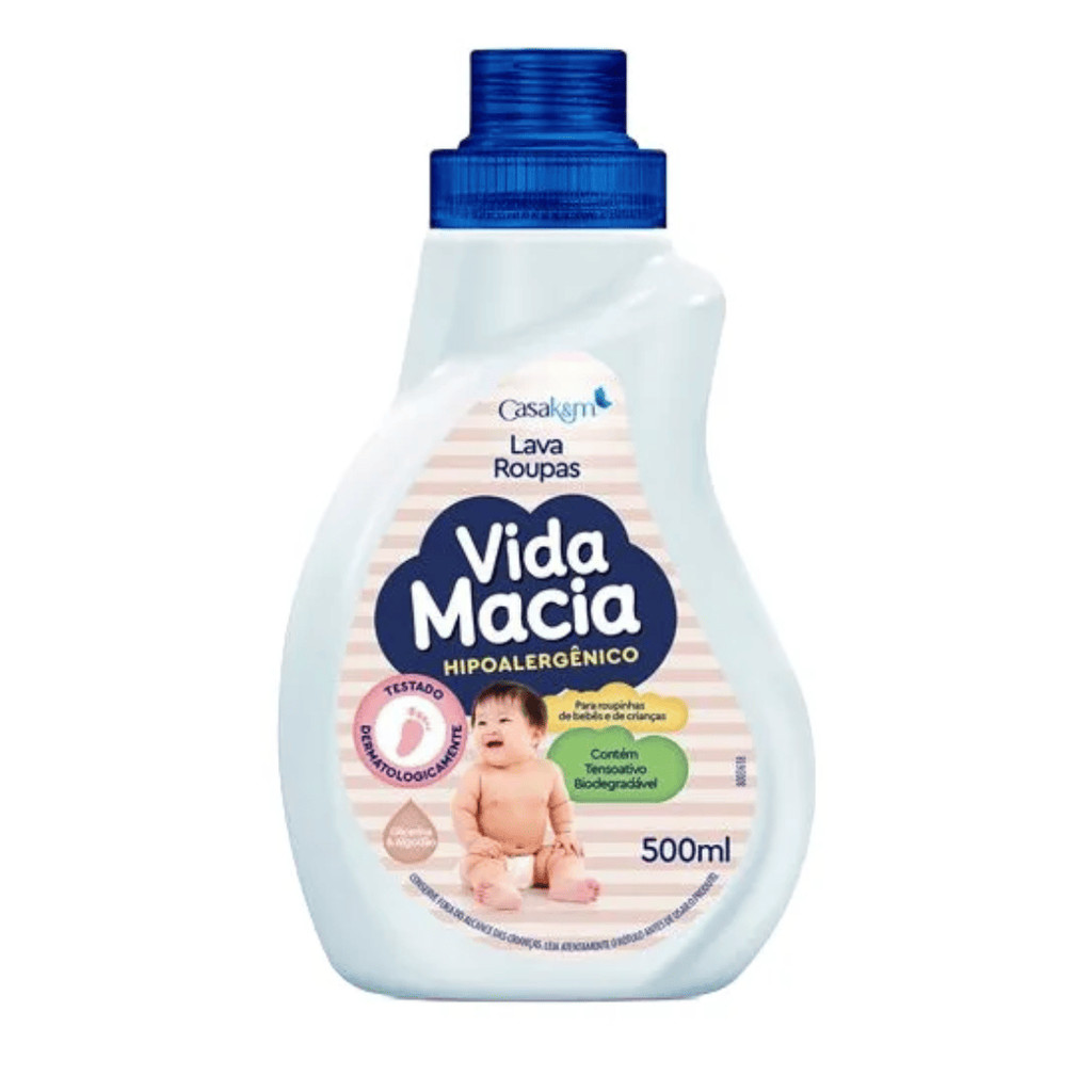 LAVA ROUPAS GLICERINA E ALGODAO 500ML VIDA MACIA LAVA ROUPAS GLICERINA E ALGODAO 500ML VIDA MACIA