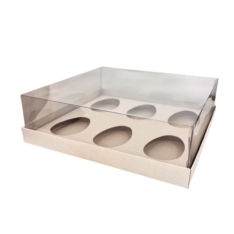 Caixa Degustação Para 6 Mini Ovos de 100g – Branco – 24x23x7,5cm – 6 unidades – Cromus – Rizzo Caixa Degustação Para 6 Mini Ovos de 100g – Branco – 24x23x7,5cm – 6 unidades – Cromus – Rizzo