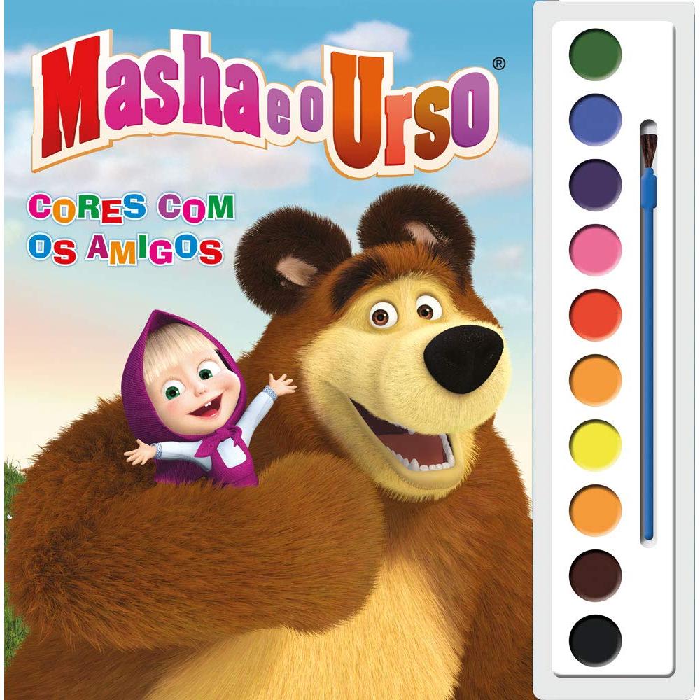 Masha e o Urso | Cores com os Amigos | Livro Aquarela Masha e o Urso | Cores com os Amigos | Livro Aquarela