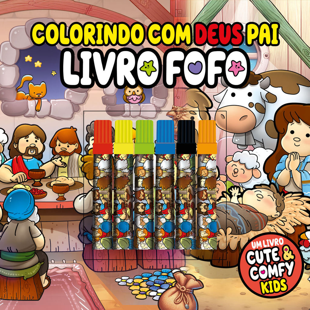 Colorindo com Deus Pai Livro Fofo – Cute & Comfy Kids Colorindo com Deus Pai Livro Fofo – Cute & Comfy Kids