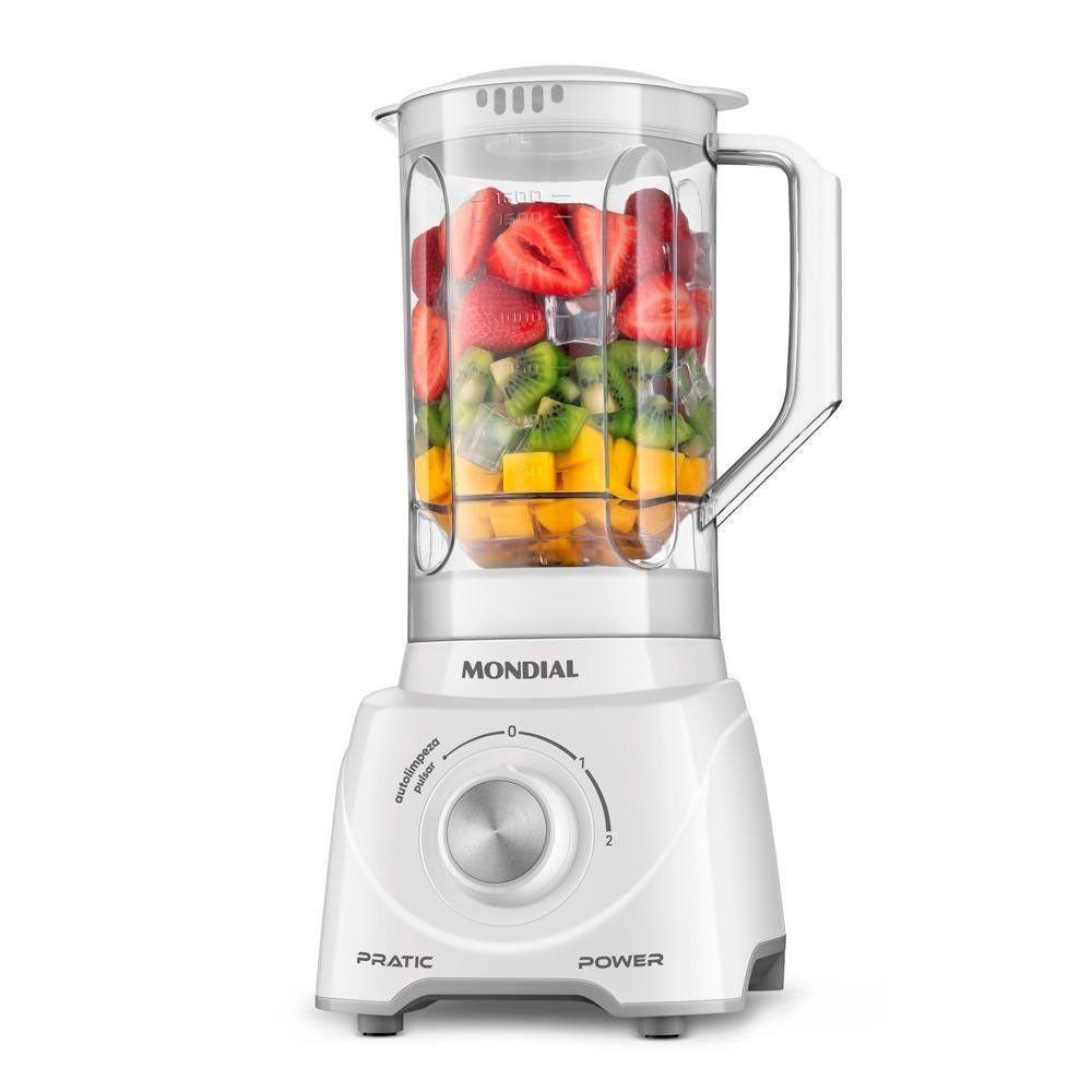 Liquidificador Pratic Power L-97-w Mondial Branco 220V Liquidificador Pratic Power L-97-w Mondial Branco 220V