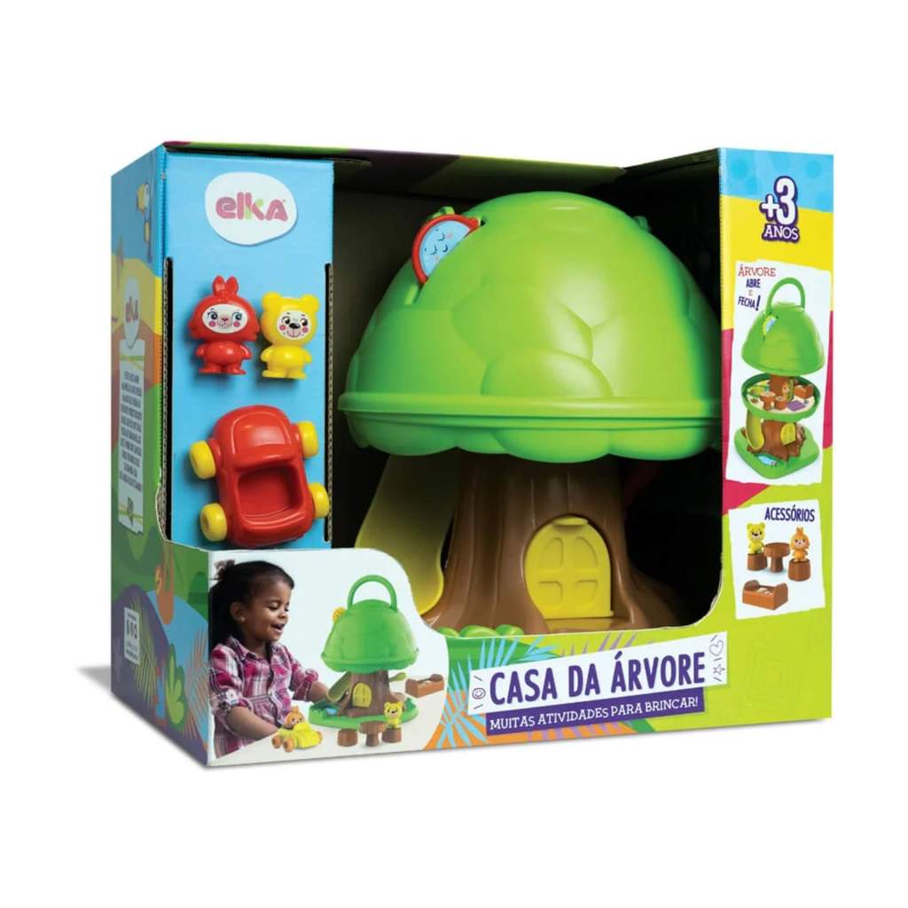 Brinquedo de Atividades Casa da Árvore com Acessórios Elka – 1214 Brinquedo de Atividades Casa da Árvore com Acessórios Elka – 1214
