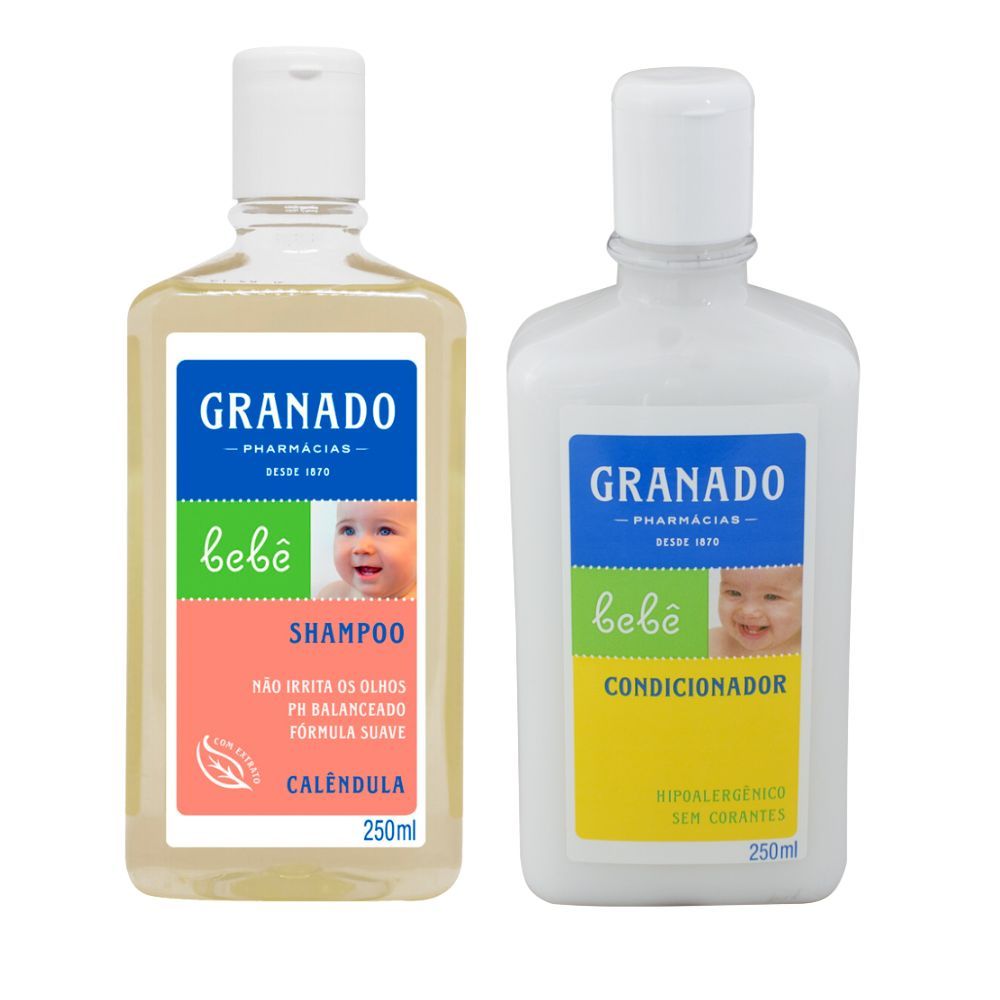 Kit 1 Shampoo Granado Bebê Calêndula 250ml Kit 1 Shampoo Granado Bebê Calêndula 250ml