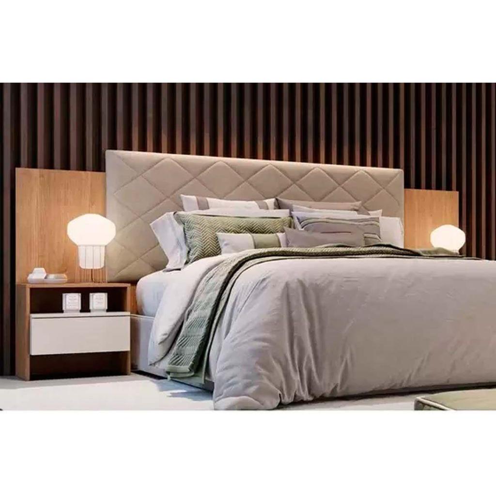 Cabeceira Cama Box Madeirado Cor Cumaru/Fendi Casal Everest Plus 2 Mesas c/ 2 Gavetas Cumaru/Fendi – Novo Horizonte Cabeceira Cama Box Madeirado Cor Cumaru/Fendi Casal Everest Plus 2 Mesas c/ 2 Gavetas Cumaru/Fendi – Novo Horizonte
