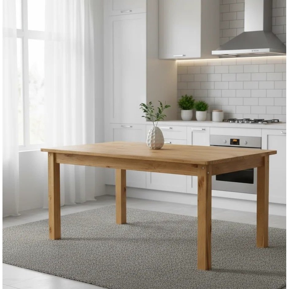 Mesa de Jantar Retangular 6 Lugares 160cm 100% Madeira Maciça Napoli Espresso Móveis 160 Mesa de Jantar Retangular 6 Lugares 160cm 100% Madeira Maciça Napoli Espresso Móveis 160