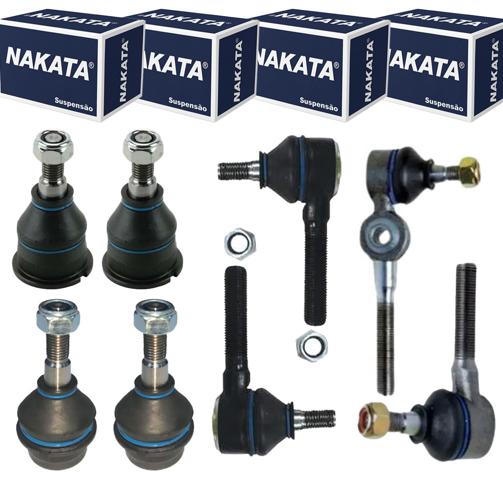 Kit 4 Pivo + 4 Terminal Direçao Fusca Brasilia Kit 4 Pivo + 4 Terminal Direçao Fusca Brasilia