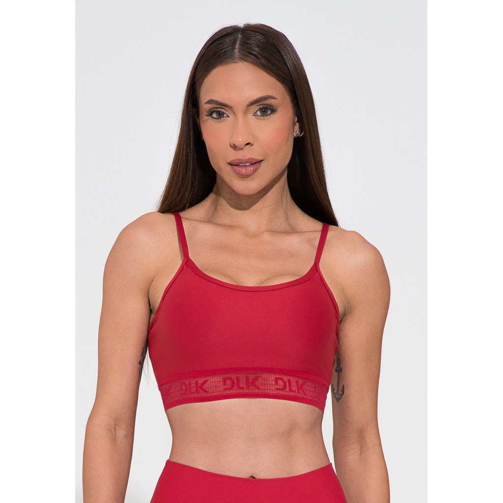 TOP FITNESS FEMININO COM BOJO ELÁSTICO VAZADO ACTION DLK TOP FITNESS FEMININO COM BOJO ELÁSTICO VAZADO ACTION DLK