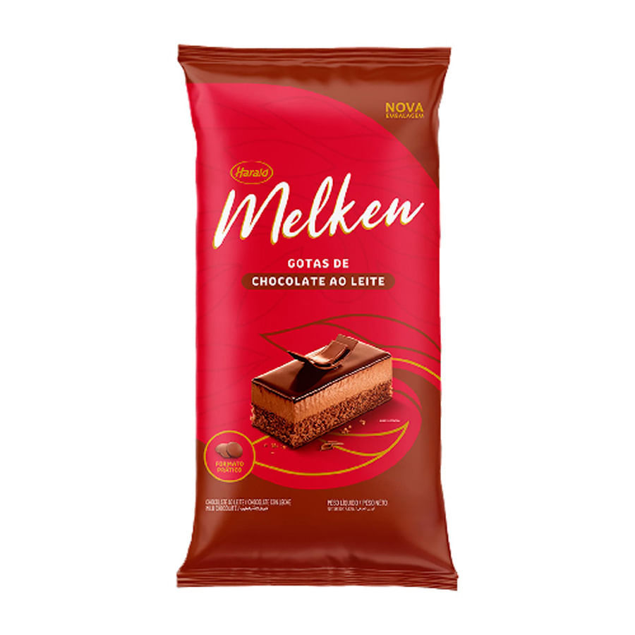 Chocolate Melken ao Leite Nobre Gotas 2,05kg HARALD Chocolate Melken ao Leite Nobre Gotas 2,05kg HARALD