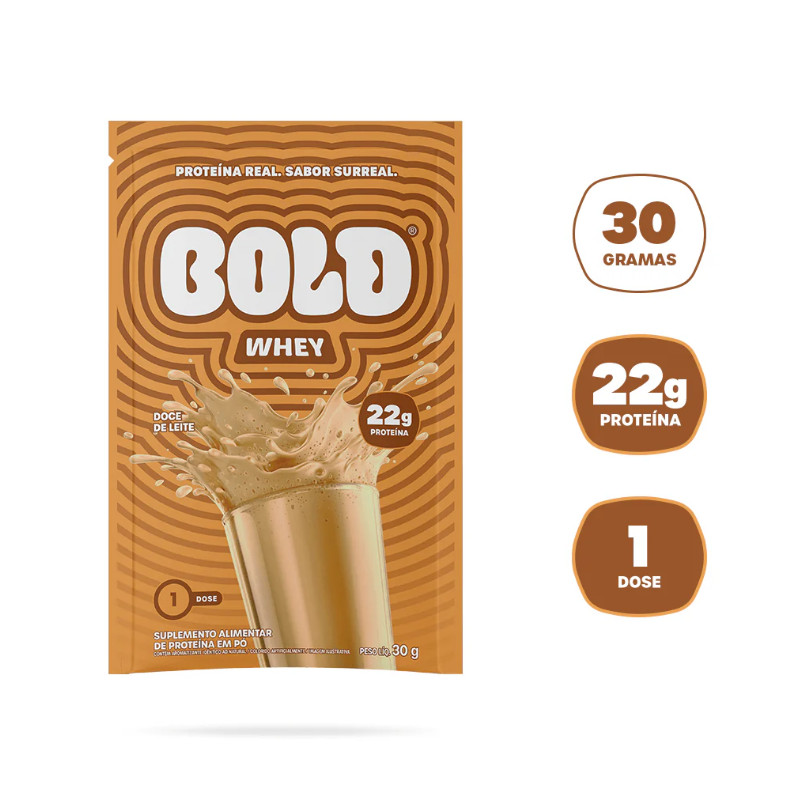 Bold Whey Protein Sachê 30g Doce de Leite Lançamento – Suplemento Proteico Original Bold Whey Protein Sachê 30g Doce de Leite Lançamento – Suplemento Proteico Original