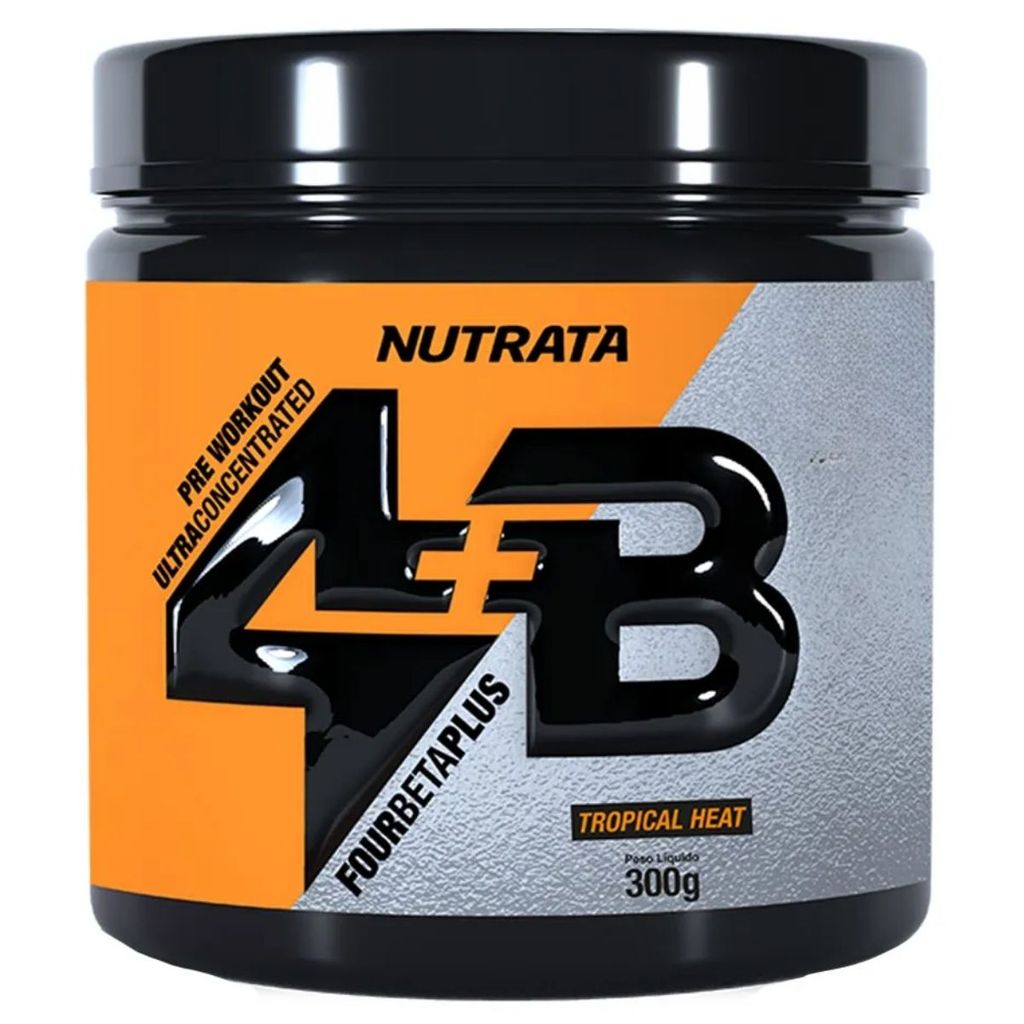 Pre Treino 4B Pote 300g Sabor Frutas Tropicais Nutrata Pre Treino 4B Pote 300g Sabor Frutas Tropicais Nutrata