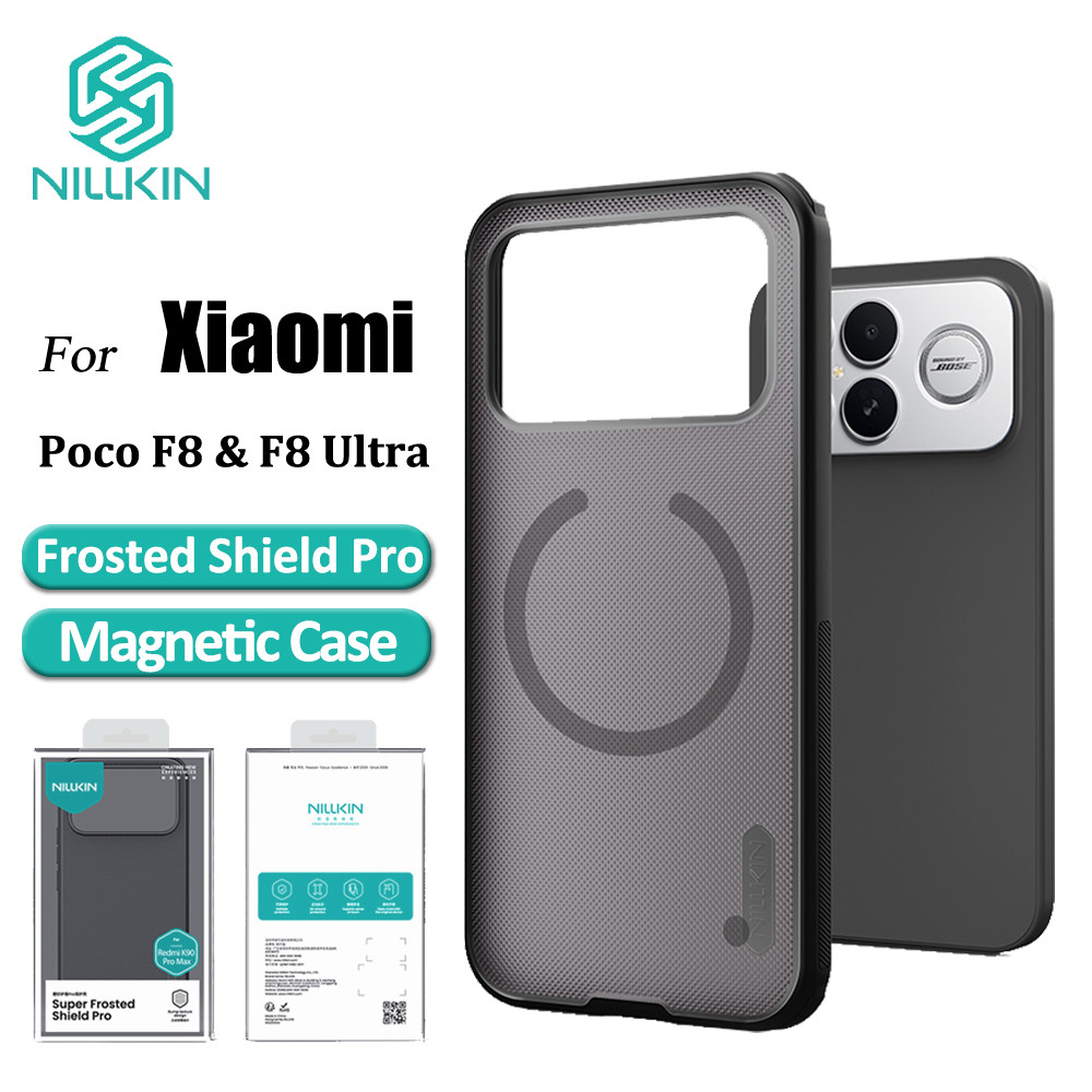 Nillkin Capa De Telefone Magnética Para POCO F8 PRO F8 Ultra Fosca TPU + PC Proteção Anti Impressão Digital