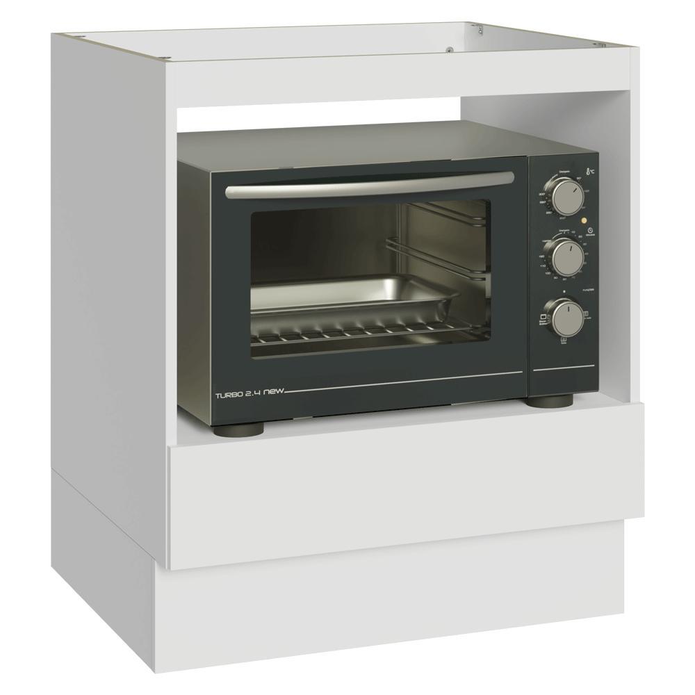 Balcão para Forno/Micro-ondas 70 x 60 cm 1 Gaveta (Sem Tampo) Branco Madesa Balcão para Forno/Micro-ondas 70 x 60 cm 1 Gaveta (Sem Tampo) Branco Madesa
