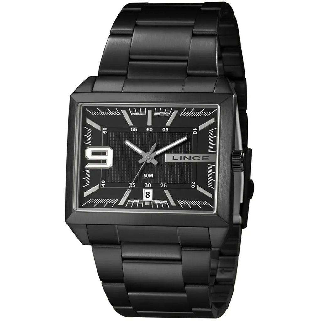 RELÓGIO LINCE MASCULINO PRETO QUADRADO MQN4752L46 P2PX RELÓGIO LINCE MASCULINO PRETO QUADRADO MQN4752L46 P2PX