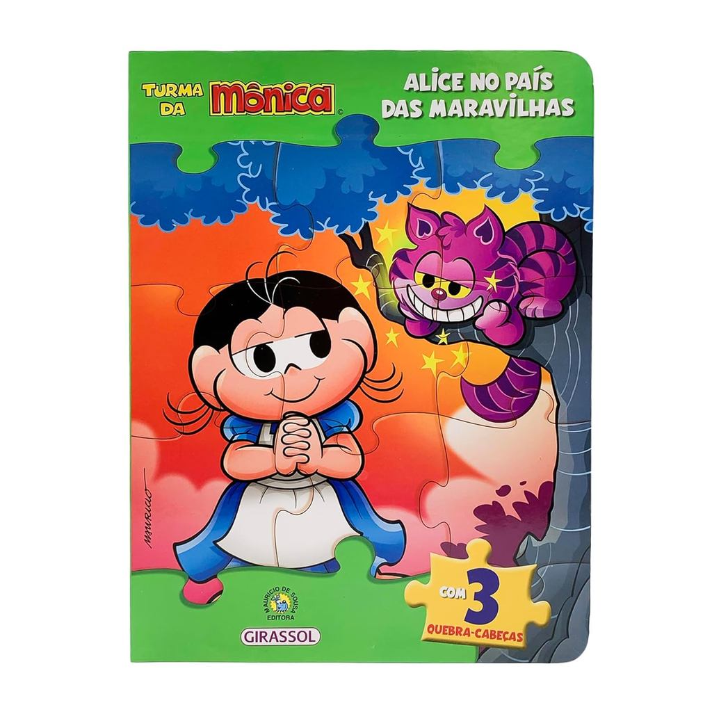 Turma da Mônica Livro Quebra-Cabeças | Alice no País das Maravilhas | Com 3 Quebra-Cabeças Turma da Mônica Livro Quebra-Cabeças | Alice no País das Maravilhas | Com 3 Quebra-Cabeças