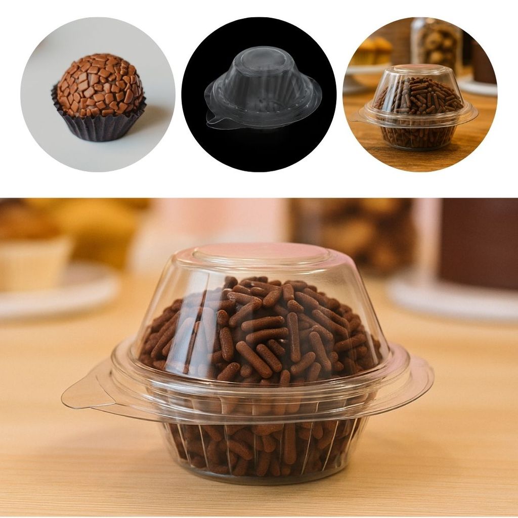 60 EMBALAGEM BLISTER INDIVIDUAL PARA DOCES E BRIGADEIROS BWB 14151 (CHOCO) 60 EMBALAGEM BLISTER INDIVIDUAL PARA DOCES E BRIGADEIROS BWB 14151 (CHOCO)