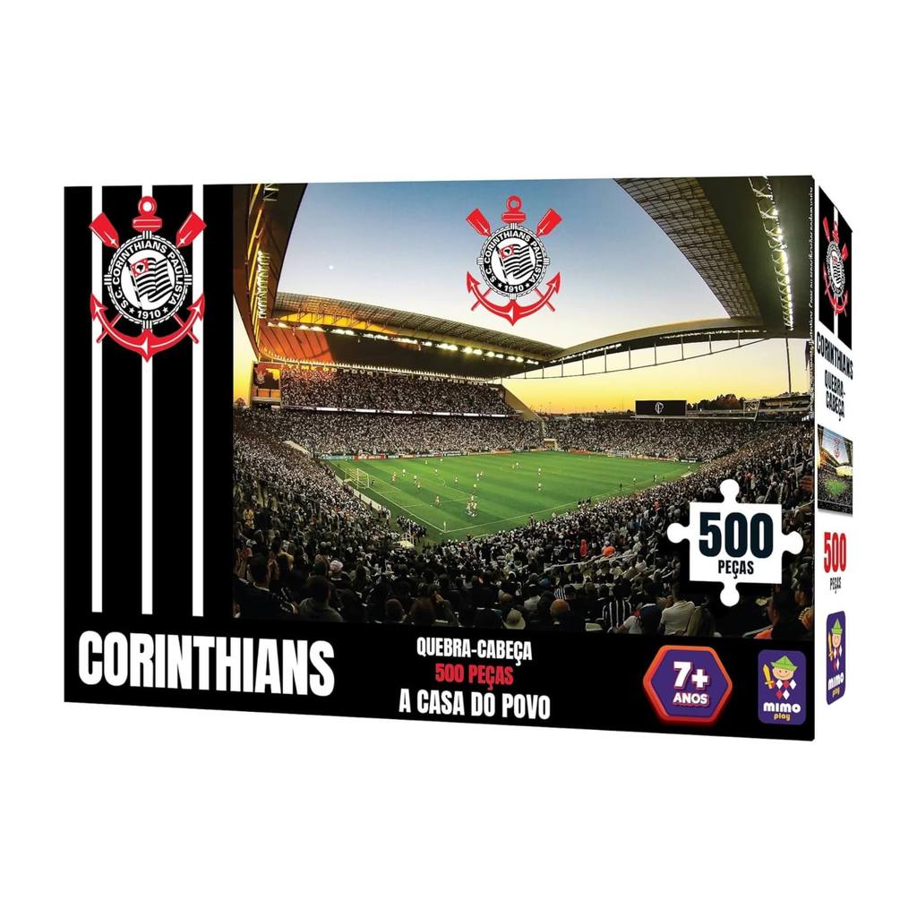 Quebra-Cabeça Arena Corinthians – A Casa do Povo 500 peças Mimo Toys – 2564 Quebra-Cabeça Arena Corinthians – A Casa do Povo 500 peças Mimo Toys – 2564