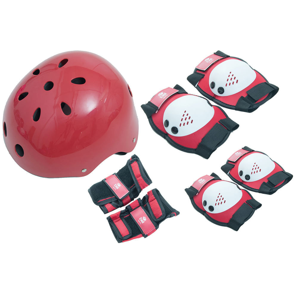 Kit de Proteção Radical Premium Completo (G) Vermelho Bel Kit de Proteção Radical Premium Completo (G) Vermelho Bel