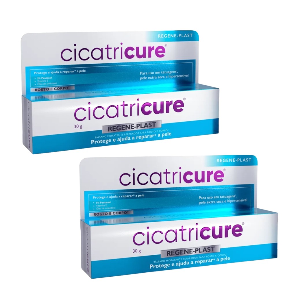 KIT C/2 HIDRATANTE CICATRICURE REGENE-PLAST 30G KIT C/2 HIDRATANTE CICATRICURE REGENE-PLAST 30G