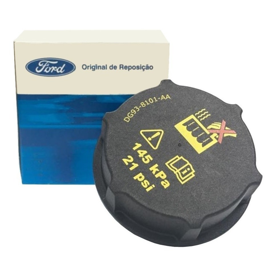 Tampa Reservatório Arrefecimento Bronco Sport EcoSport Edge F-150 Fiesta Focus Fusion Ka Maverick Mustang Ranger New