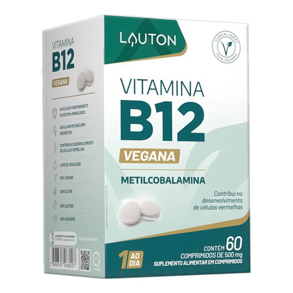 VITAMINA B12 METILCOBALAMINA 9,94MCG COM 60 COMPRIMIDOS VITAMINA B12 METILCOBALAMINA 9,94MCG COM 60 COMPRIMIDOS