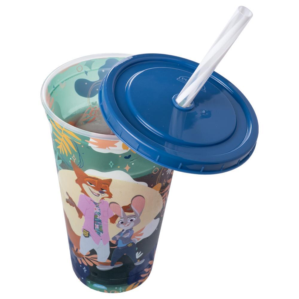 Copo Zootopia com Canudo 500 ml Nick Judy Gary Plasútil Copo Zootopia com Canudo 500 ml Nick Judy Gary Plasútil