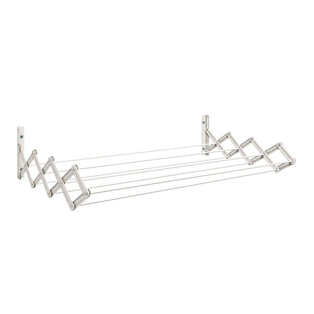 Varal de Parede Sanfonado Aço 60cm – Secalux Varal de Parede Sanfonado Aço 60cm – Secalux