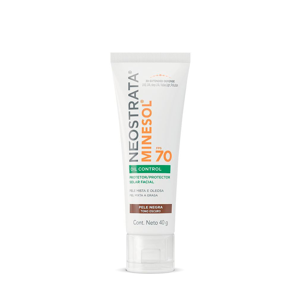 Protetor Solar Facial NeoStrata Minesol Oil Control FPS 70 Pele Negra 40g Protetor Solar Facial NeoStrata Minesol Oil Control FPS 70 Pele Negra 40g