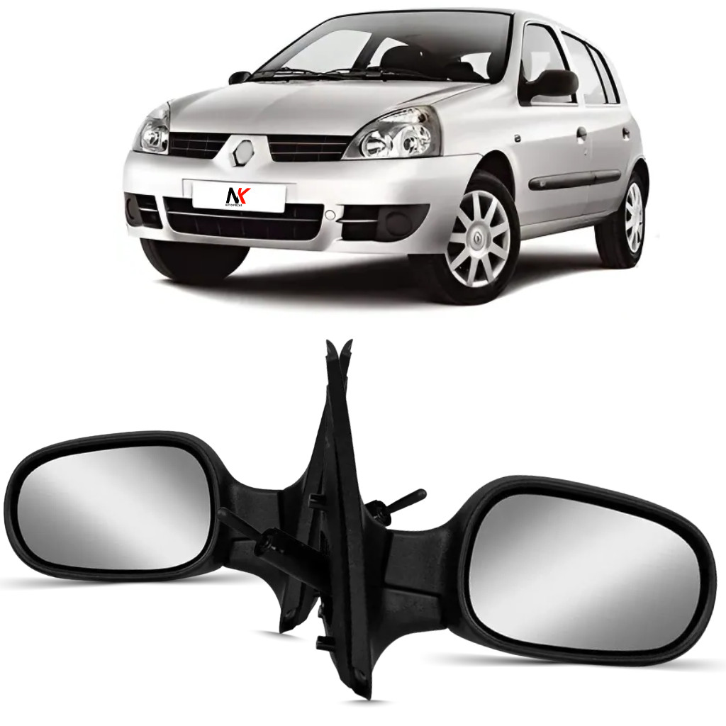 Par Retrovisor Manual Clio 2000 2001 02 á 2012 Com Controle Par Retrovisor Manual Clio 2000 2001 02 á 2012 Com Controle