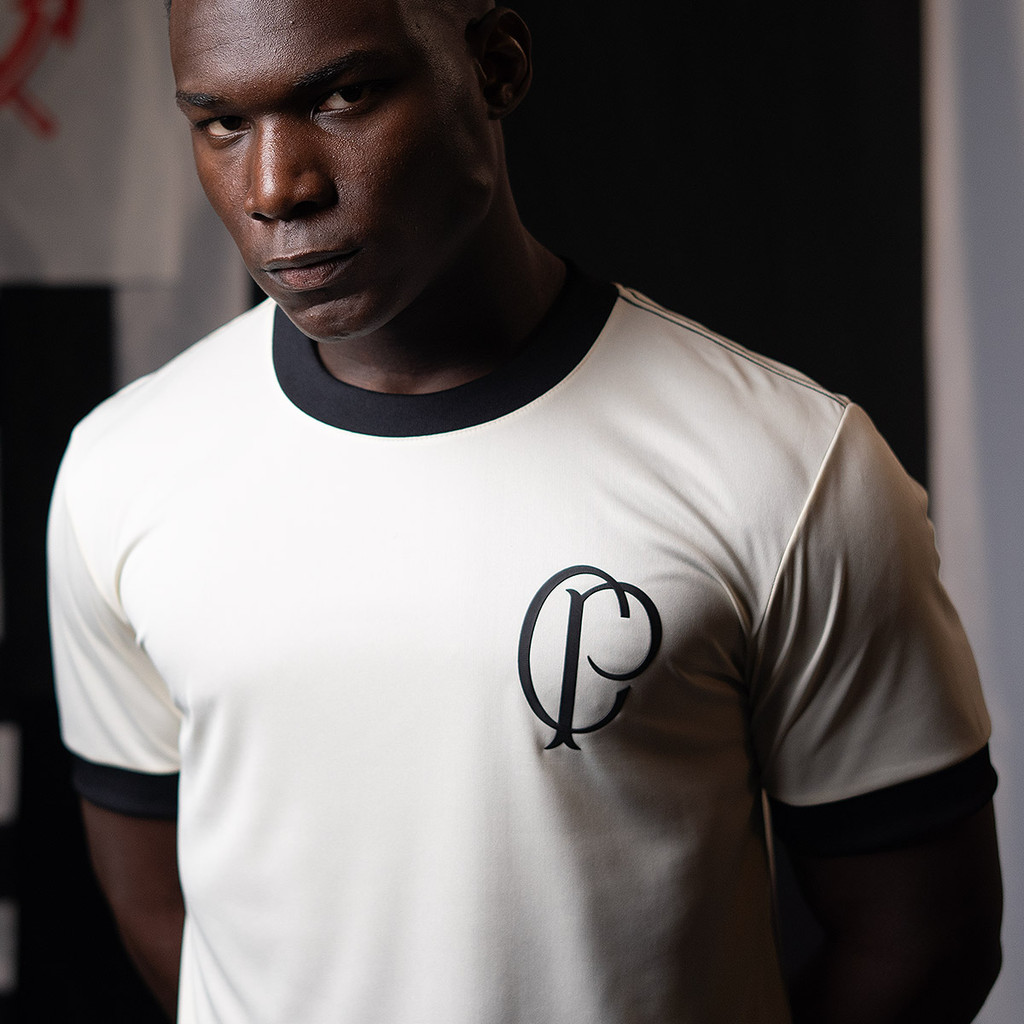 Corinthians CP 1910 Manto da Origem Off-White Masculina Oficial Corinthians CP 1910 Manto da Origem Off-White Masculina Oficial