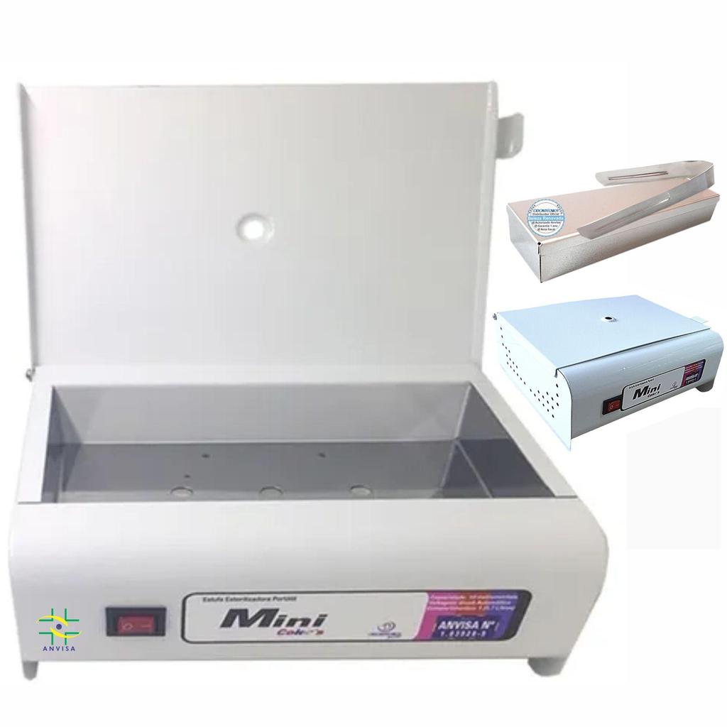 Estufa Mini Color´S + Estojo Inox + Pegador Inox – Manicure Estufa Mini Color´S + Estojo Inox + Pegador Inox – Manicure
