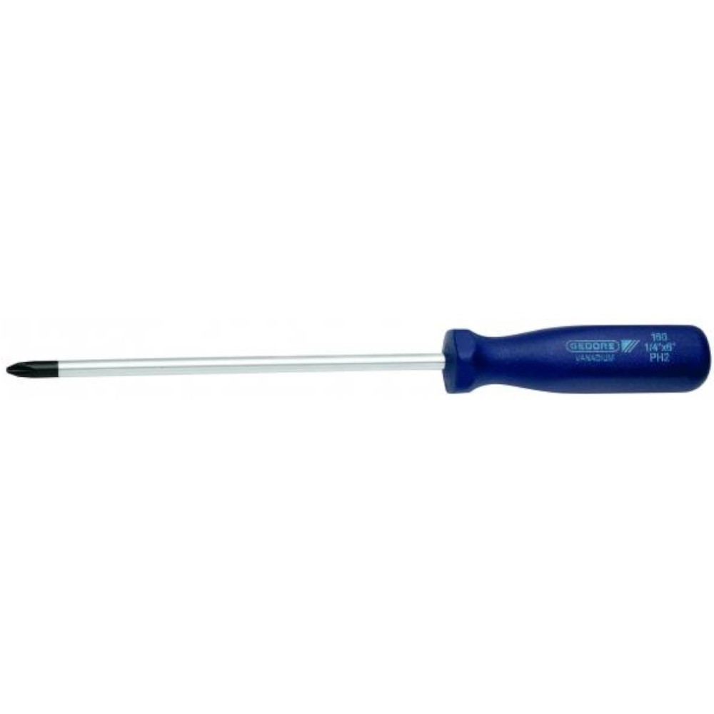 Chave phillips 3/16 x 5″ aço cromo vanádio 160 – Gedore Chave phillips 3/16 x 5″ aço cromo vanádio 160 – Gedore