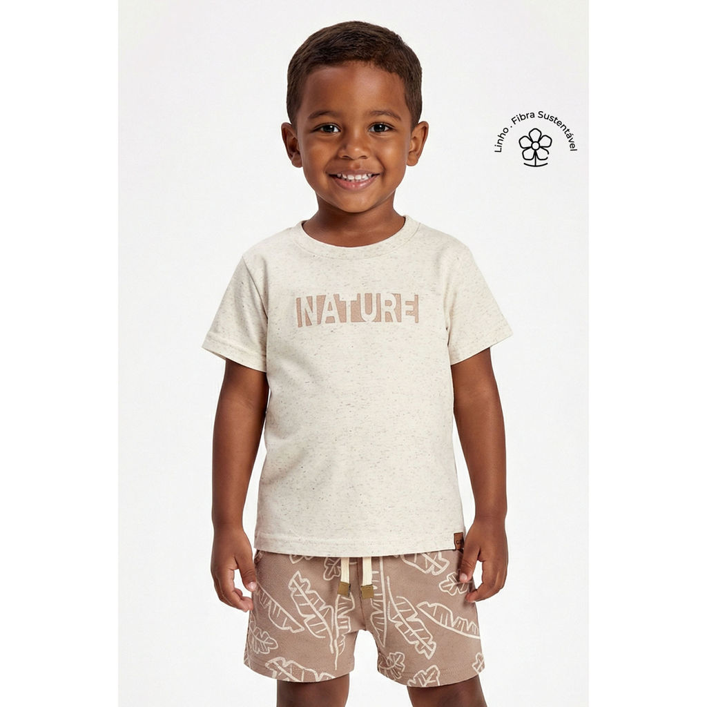 Conjunto Infantil Menino Nature Aveludado Colorittá Bege Conjunto Infantil Menino Nature Aveludado Colorittá Bege