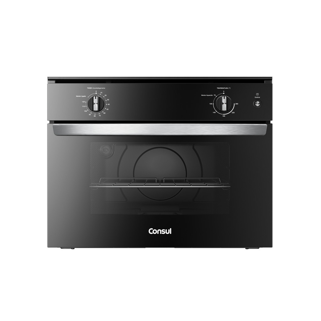 Forno de Embutir Elétrico 47 Litros Consul Preto com Timer e Função Gratinar – COB47BE Forno de Embutir Elétrico 47 Litros Consul Preto com Timer e Função Gratinar – COB47BE