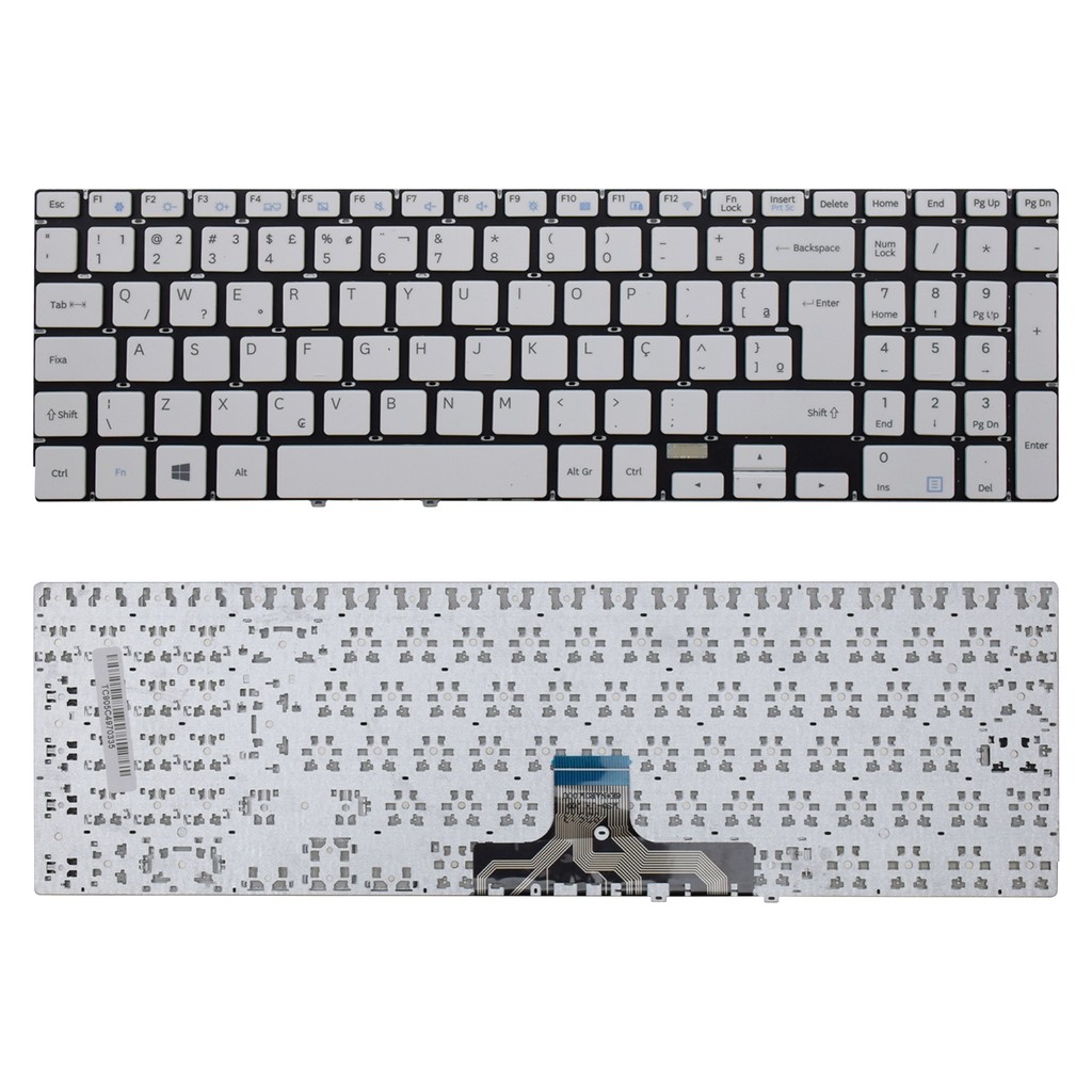 Teclado para Notebook Samsung Expert NP300E5K Branco Teclado para Notebook Samsung Expert NP300E5K Branco