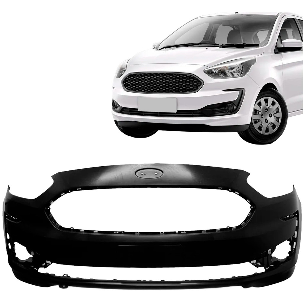 Parachoque Dianteiro Ka Hatch Sedan 2019 2020 2021 Com Furo Milha Preto Liso Parachoque Dianteiro Ka Hatch Sedan 2019 2020 2021 Com Furo Milha Preto Liso