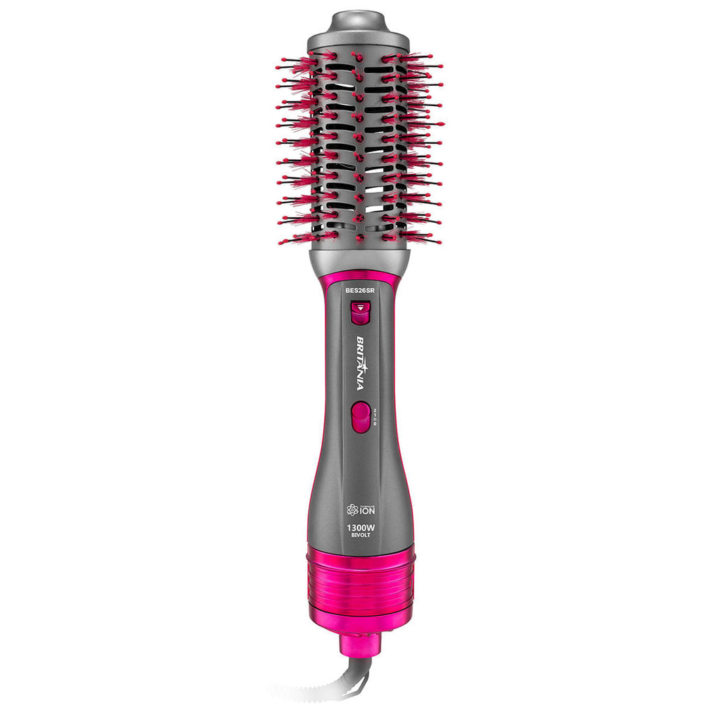 Escova Secadora Britânia 4 em 1 Cerâmica 1300W BES26SR Escova Secadora Britânia 4 em 1 Cerâmica 1300W BES26SR