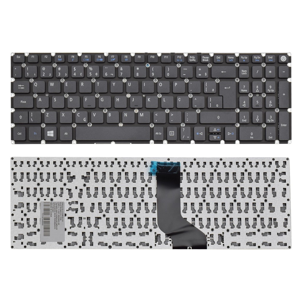 Teclado para Notebook Acer Aspire E5-574 ABNT2 – F3 WI-FI Teclado para Notebook Acer Aspire E5-574 ABNT2 – F3 WI-FI